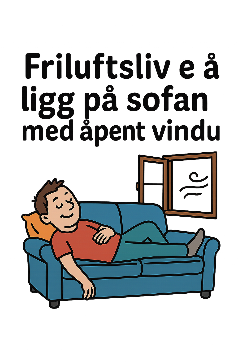 Friluftsliv med åpent vindu